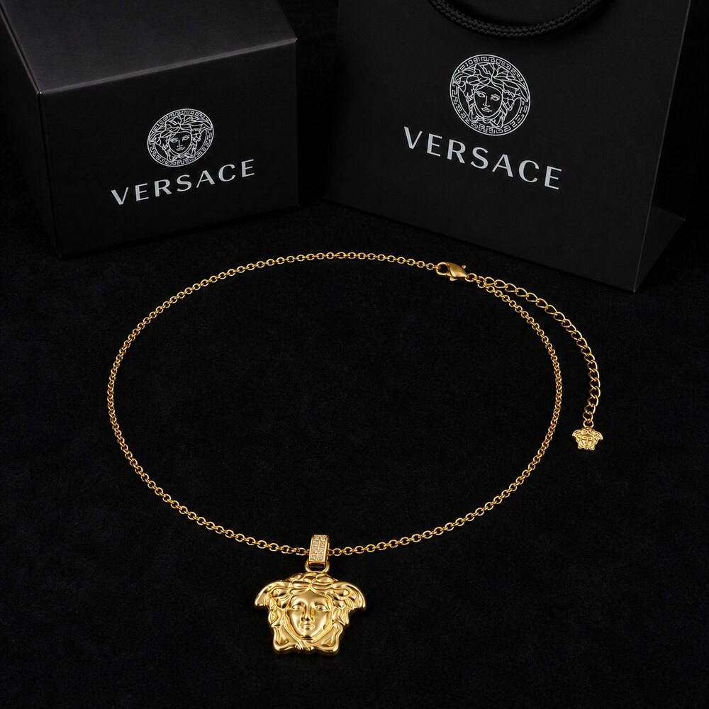 Versace Bold Statement Necklace Style 3 | New with Box - Picture 2 of 9